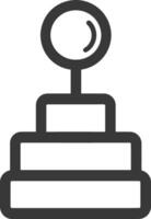 Stacked Ring with a Round Top vector