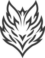 Stylized Abstract Animal Head with Angular Features vector