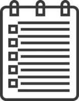 A checklist icon on a white background vector