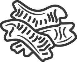 Bacon line icon illustration vector