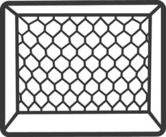 A black and white illustration of a net vector