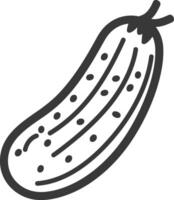 A pickle icon on a white background vector