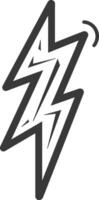 A lightning bolt with a lightning bolt on it vector