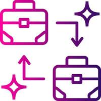 B2B Line Gradient Icon vector