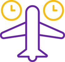 Jet Lag Line Two Color vector