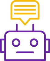 Chatbot Line Two Color vector