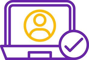 Customer Activation Line Two Color vector