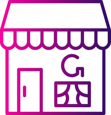 Google My Business Line Gradient Icon