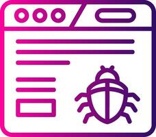 Crawler Line Gradient Icon vector