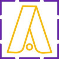 Google Adwords Line Two Color vector