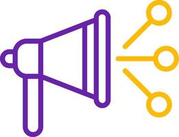 Content Marketer Line Two Color vector