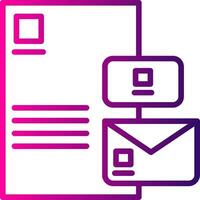 Branding Line Gradient Icon vector
