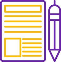 Blogger Line Two Color vector
