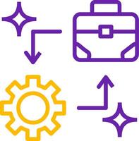 Business Development Line Two Color vector