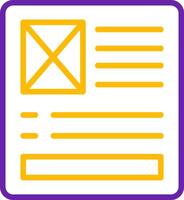 Latent Semantic Index Line Two Color vector