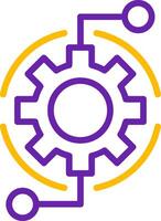 Business Automation Line Two Color vector