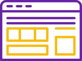 Native Advertising Line Two Color vector