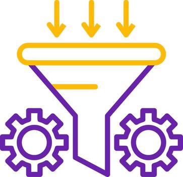 Conversion Rate Optimizer Line Two Color vector