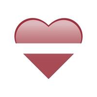 National flag icon of Latvia. Flag Isolated background vector
