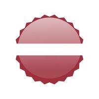 National flag icon of Latvia. Flag Isolated background vector
