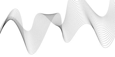 Abstract white background with black wavy lines. Abstract business concept. illustration. vector