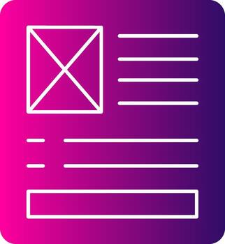 Latent Semantic Index Glyph Gradient Icon vector