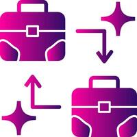 B2B Glyph Gradient Icon vector