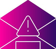 Hard Bounce Glyph Gradient Icon vector
