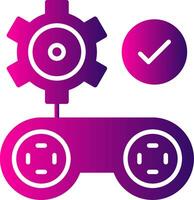 Gamification Glyph Gradient Icon vector