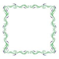 natural lavender frame with full ornate vector