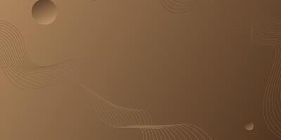 Gold color gradient background with wavy lines pattern. Eps10 vector