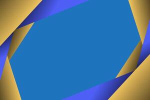 Futuristic abstract yellow and blue 3D background. Triangle in light color geometric design. Modern overlapping paper cut background. vector