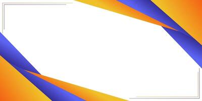 Modern orange and blue navy paper background with 3d layered line triangle texture in elegant website or textured paper design. Eps10 vector