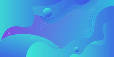 Minimalist bright blue abstract background with wavy shapes. Colorful blue fluid design. Simple and modern concept. Eps10 vector