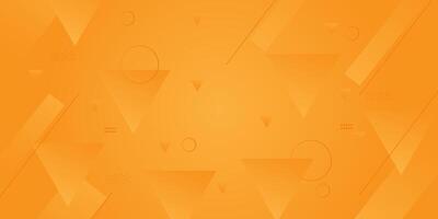 Geometric abstract background. Yellow triangle shapes with lines and light composition. Simple and elegant design. vector