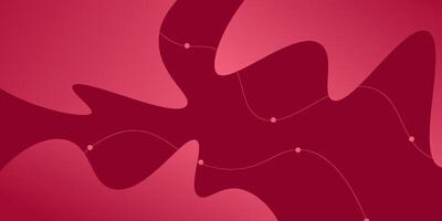 Pink background with curved shapes and lines. Colorful illustration with wavy lines. Cool design. vector