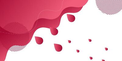 Pink gradient color waves white background with wavy shape pattern. Dynamic gradient colors in the background. Eps10 vector