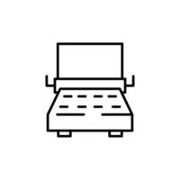 typewriter thin outline icon design good for web or mobile app vector