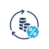 tax payroll colored icon design good for web or mobile app vector