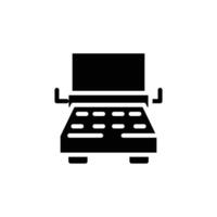 typewriter solid icon design good for web or mobile app vector