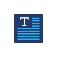 paragraph colored icon design good for web or mobile app vector