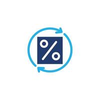 tax return colored icon design good for web or mobile app vector