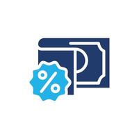 tax and money colored icon design good for web or mobile app vector