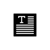 paragraph solid icon design good for web or mobile app vector