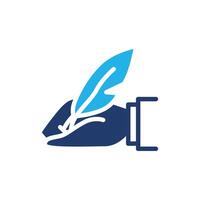 handwriting colored icon design good for web or mobile app vector