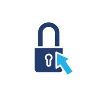 lockpad click colored icon design good for web or mobile app vector