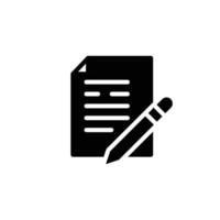 article solid icon design good for web or mobile app vector