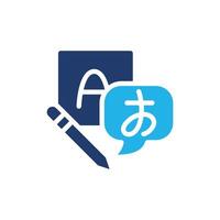 language colored icon design good for web or mobile app vector
