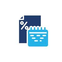 annual fee colored icon design good for web or mobile app vector