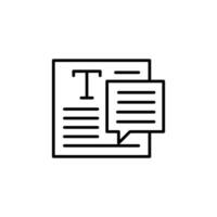 opinion thin outline icon design good for web or mobile app vector
